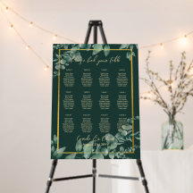 12 Tafelgroen Eucalyptus Rustic SEATING CHART