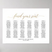 12 Tafels Klasseerige Zitplaatsindeling Poster (Voorkant)