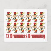 12 tambours Drumming Carte postale (Devant)