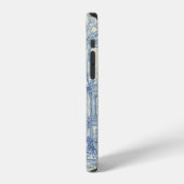 12 Toile - Bleu et blanc Coque-Mate coque iphone (Côté gauche)