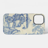 12 Toile - Bleu et blanc Coque-Mate coque iphone (Verso Horizontal)
