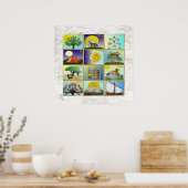 12 Tribus d'Israël Art Imprimer Poster (Cuisine)