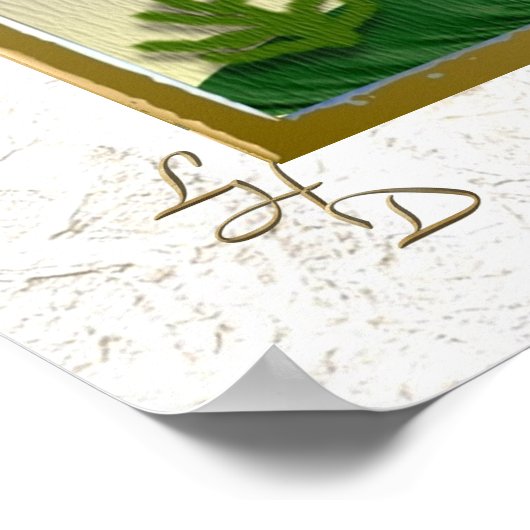 12 Tribus d'Israël Benjamin Art Imprimer Poster (Coin)