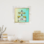 12 Tribus d'Israël Dan Art Impression Affiche (Cuisine)