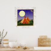 12 Tribus d'Israël Gad Affiche Impression d'Art (Cuisine)