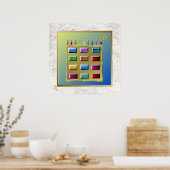 12 Tribus d'Israël Levi Art Imprimer Poster (Cuisine)