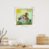 12 Tribus d'Israël Naphtali Art Imprimer Poster (Cuisine)