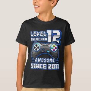 12 Unlocked Geweldige 2011 Videospel 12e Verjaarda T-shirt