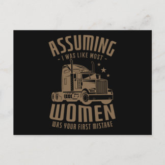 12.Vrachtwagen voor vrachtwagenchauffeur Aankondigingskaart