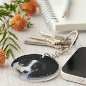 12 weken oude grenskraam sleutelhanger (Voorkant Rechts)