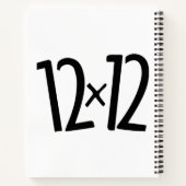 12 x 12 Contre le Carnet d'interdiction de livre (Dos)