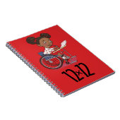 12 x 12 Écrivain Carnet spirale rouge (Côté Droit)