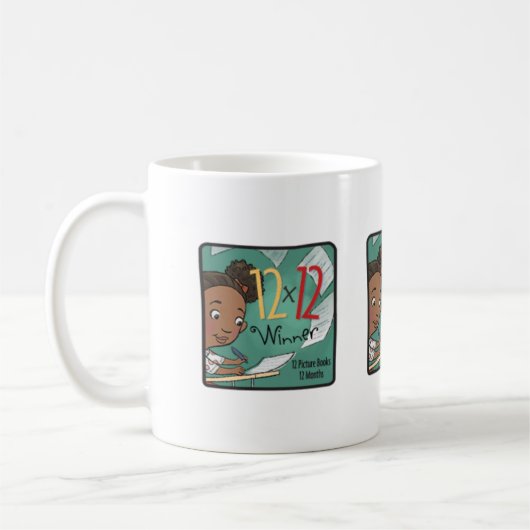 12 x 12 Gagnante Écrivaine de Mug (Gauche)