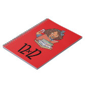 12 x 12 Lecteur Carnet spiral fille rouge (Côté gauche)