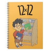 12 x 12 Shelf Boy Carnet Spiral Jaune (Devant)
