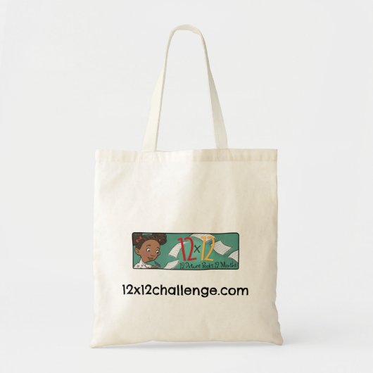 12 x 12 Writer Girl Canvas tas (Voorkant)