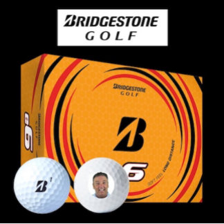 12 x Bridgestone e6 Custom Photo Golf Balls Golfballen