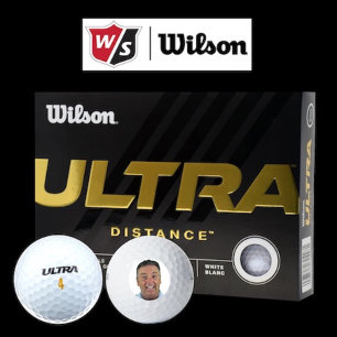 12 x Wilson Ultra 500 Balle de Golf Photo Personna
