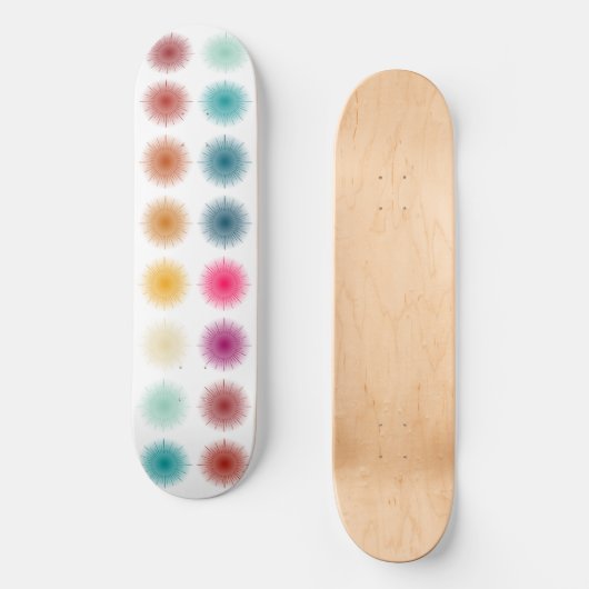 12 Zonnen Kleurverloop Skateboard (Voorkant)