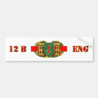12B 1e infanteriedivisie Bumpersticker