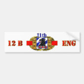 12B 3e ID 11e bataljon van technicus Bumpersticker (Voorkant)