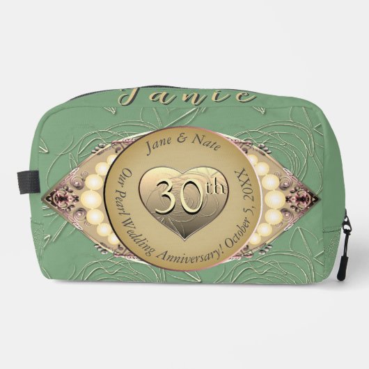 12e/30e Anniversaire de perles Sac à coudre (Recto)