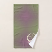 12e Anniversaire de Mariage Perles et Mousse B (Serviette à main)