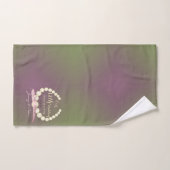 12e Anniversaire de Mariage Perles et Mousse B (Serviette à main)