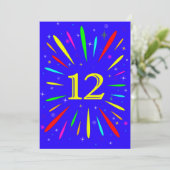 12e anniversaire Fête Invitation Explosion (Debout devant)