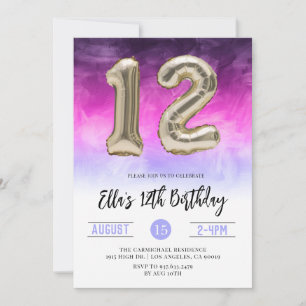 12e anniversaire Invitation de Gradient