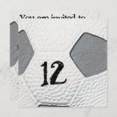 12e anniversaire Soccer thème Invitations (Devant / Derrière)