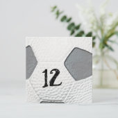 12e anniversaire Soccer thème Invitations (Debout devant)