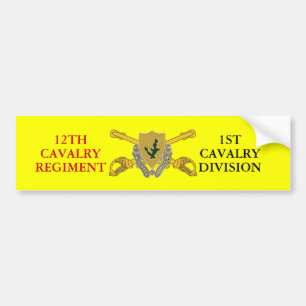 12E CAVALRY REGT 1ER CAV DIV STICKER