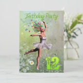 12e invitation de fête d'anniversaire (Debout devant)