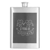12e Jubileum Gift Chalk Hearts