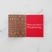 12e Jubileum, Jubileum zijde Kaart (Binnen)