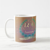 12e Jubileum  Zijde en koffie Mok (Links)