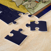 12e kerstdag (12 drummers) Jigzaag Puzzle Legpuzzel (Zijkant)