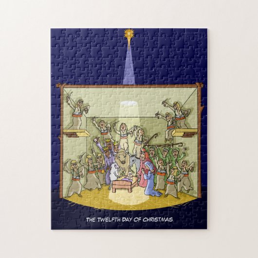 12e kerstdag (12 drummers) Jigzaag Puzzle Legpuzzel (Verticaal)