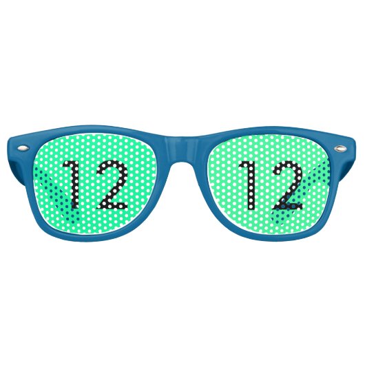 12e Man Seahawks Glasses Retro Zonnebril (Voorkant)