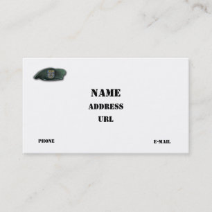 12e speciale strijdkrachten groep SF SFG Veterans  Visitekaartje