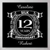 12e trouwdag zijzijde poster (Voorkant)