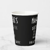 12e verjaardag: Art Deco Style + aangepaste naam Papieren Bekers (Links)
