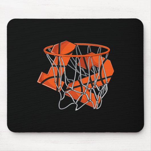 12e verjaardag Basketbal Kinder Muismat (Voorkant)