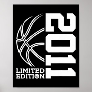 12e verjaardag Basketbal Limited Edition 2011 Poster