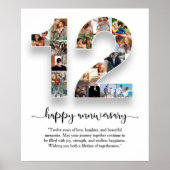 12e verjaardag Foto Collage Poster (Voorkant)