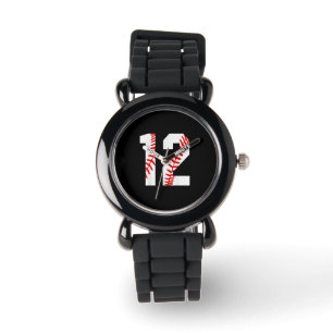 12e verjaardag honkbal groot nummer twaalf horloge