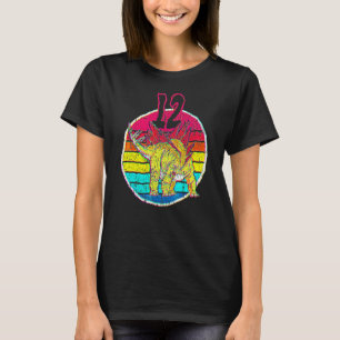 12e verjaardag I Stegosaurus Stenops I Familie wed T-shirt