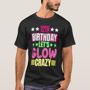 12e verjaardag Laten we de gloed, kleurrijk, 11 ja T-shirt