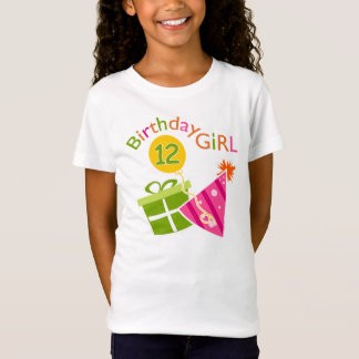 12e verjaardag meisje t-shirt